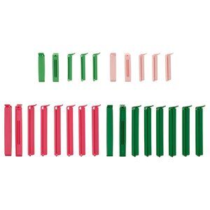 BEVARA Sealing clip, set of 52, mixed colors